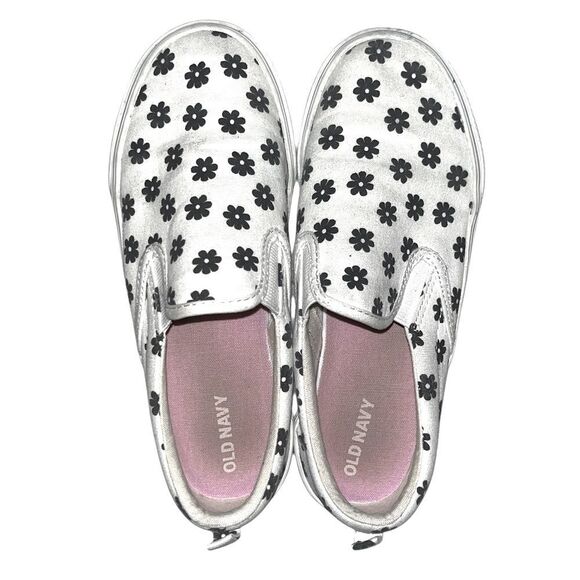 Old Navy Girls Slip On Wild Flowers Sneakers - Picture 5 of 7